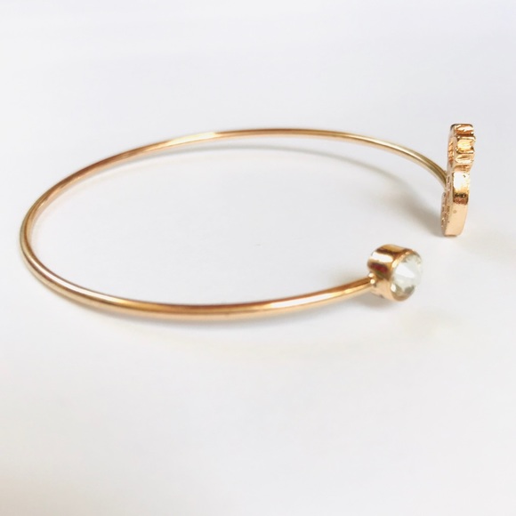 Rose Gold Pineapple Bangle - Picture 2 of 2